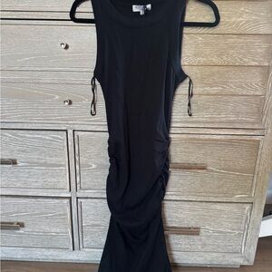 Michael Stars Black Bodycon Midi Dress